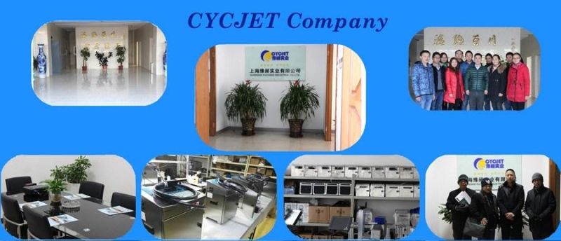 Cycjet Colorful Printing Laser Marking Machine on Grey PVC Pipe