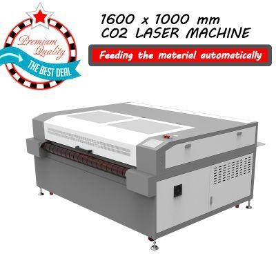 100W 130W 150W Laser Cutting Machine 1610 Laser Engraving Machine for Paper Portable Hsg Acrylic Leather Aluminum Carpet Die Board 1600*1000