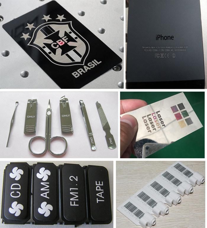 Color Mask 3D Dynamic Raycus 20W 30W 50W Metal Fiber Laser Marking Machine with Rotary