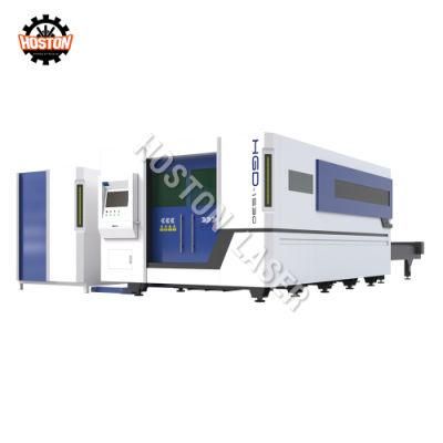 CNC Engraving Cutter Metal Sheet All Cover Fiber Laser Cutting Machine 2000W