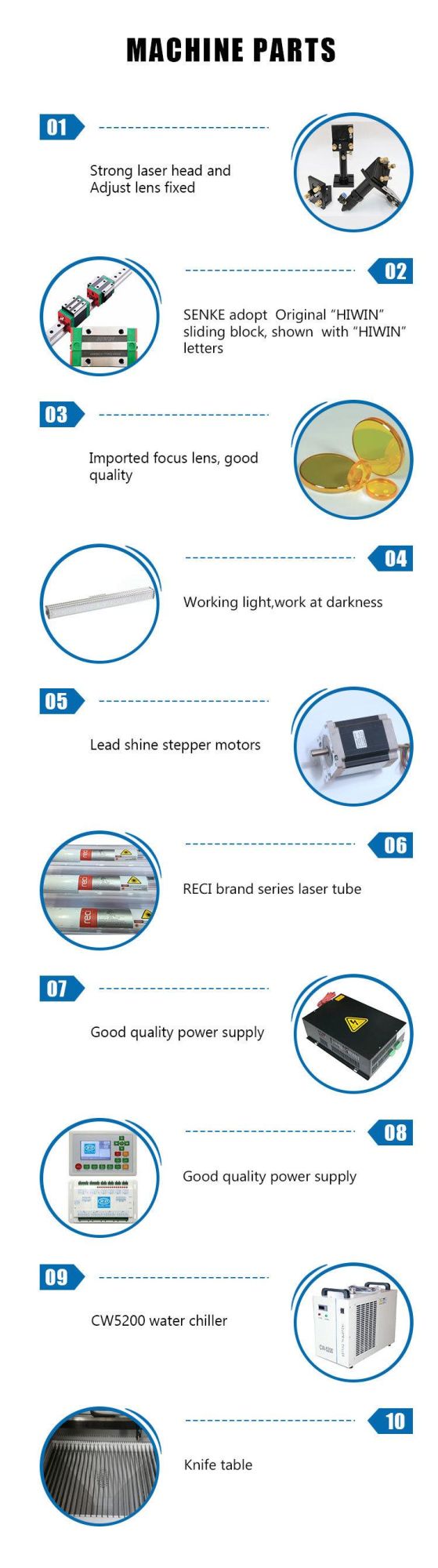 1610 CO2 Laser Engraving Machine for Cutting Engraving Fabric Rubber Plywood Acrylic CNC Laser Cutter CO2