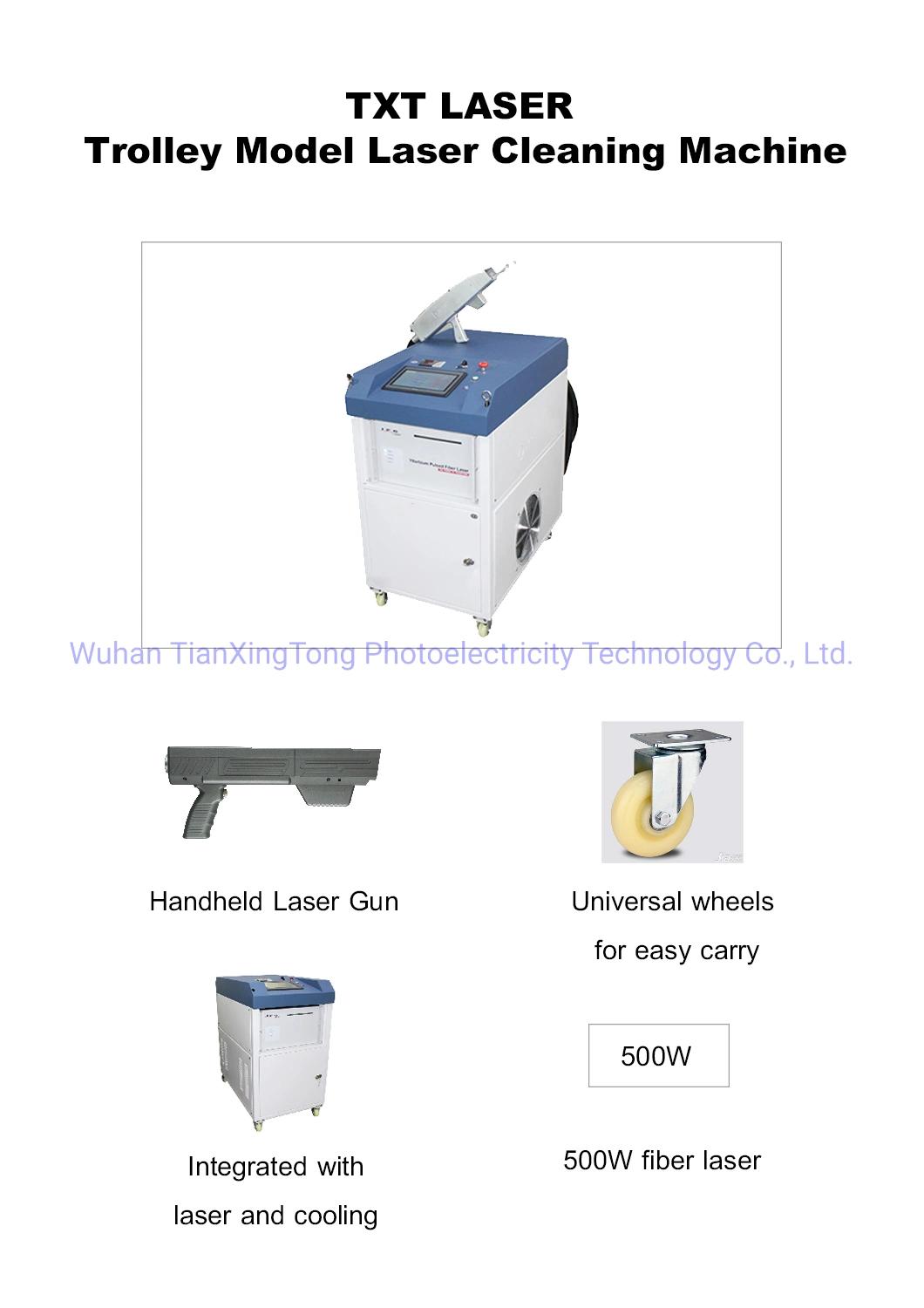 1000W 1500W 2000W Oil Remover Rust Removal Handheld Fiber Laser Cleaning Machine