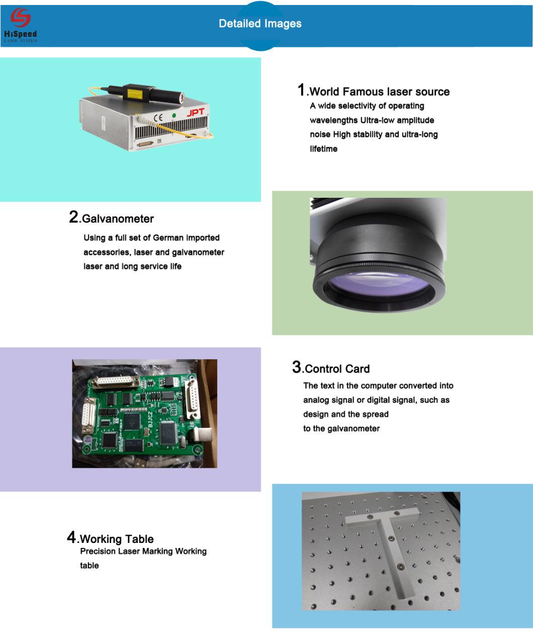 China Factory Supply New Design Portable Mini 20W Fiber Laser Marking Machine for Metal