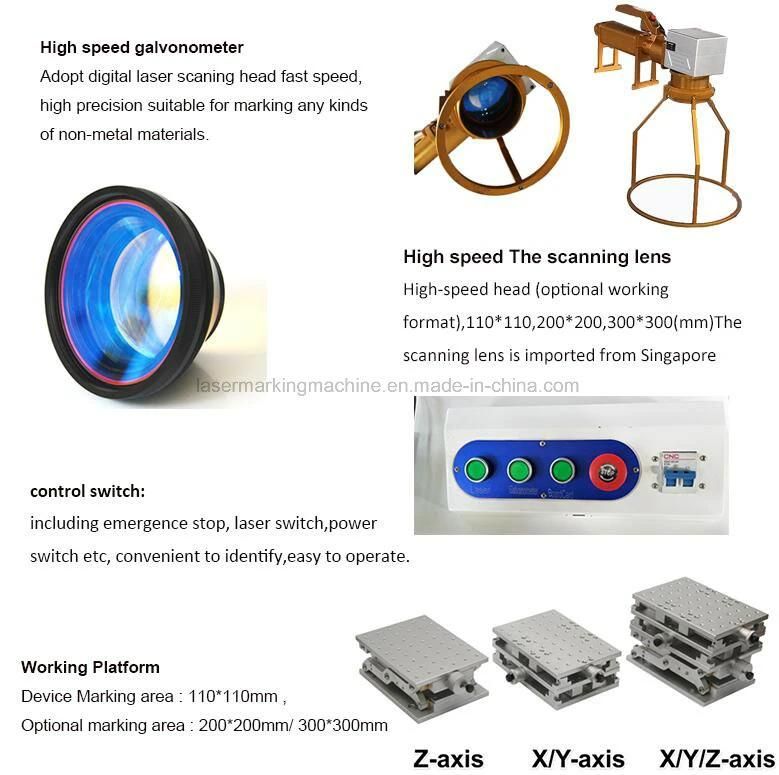 Laser Machine / 10W 30W CO2 Laser Marking Equipment for Nonmetal