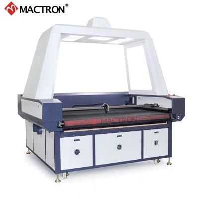 Big Scanning Area CCD Camera Positioning Fabric CO2 Laser Cutting Machine