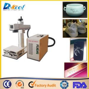 China 20W Fiber Laser Marking Ceramics/Shoe Fabric/Plastic/Steel Machine
