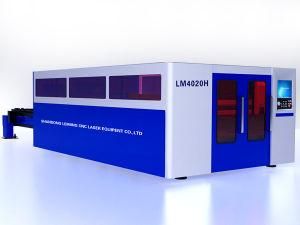 Metal Fiber Laser Cutting Machine Lm4020h with Full-Protection System