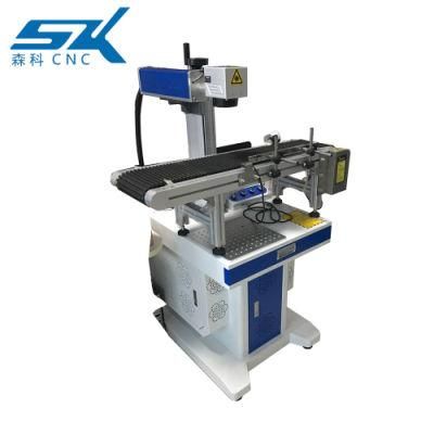 Manufacturer Supplier Pen Conveyor Belt Automatic Feeding Fiber Laser Marking Machine