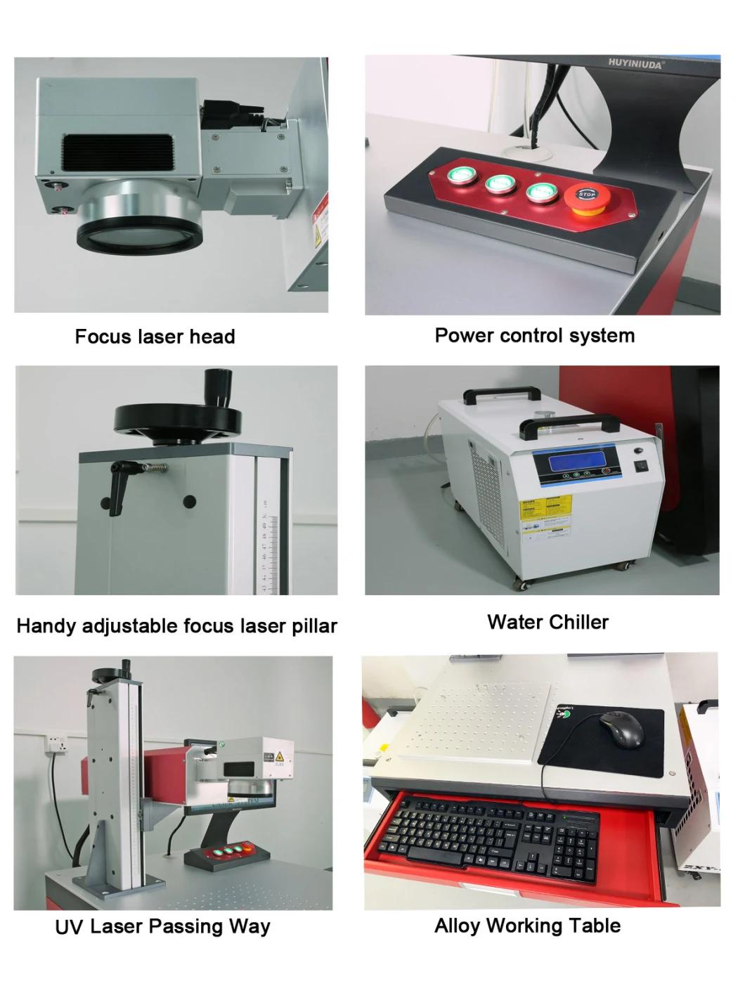 3W 5W 10W 355nm UV Laser Engraving Machine UV Laser Marking Machine for Glass Plastic