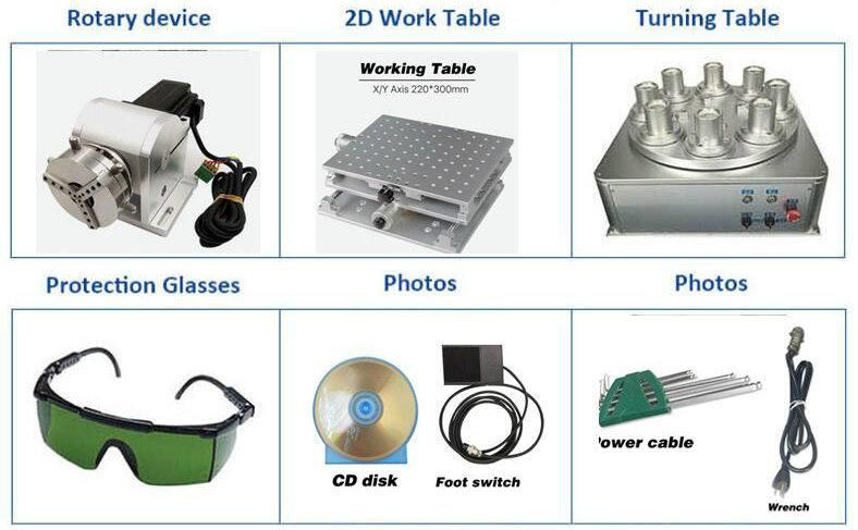 CNC Automatic Copper Jewelry Steel Desktop 20W Laser Marking Machine