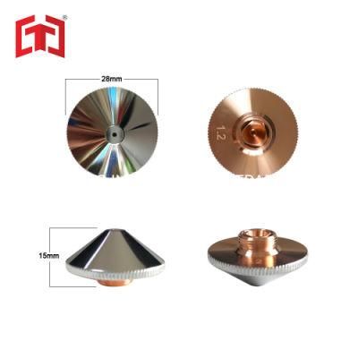 Laser Cutting Consumables Laser Nozzle for Wsx Laser Cutting Head D28 H15 Double Layerchrome-Plating