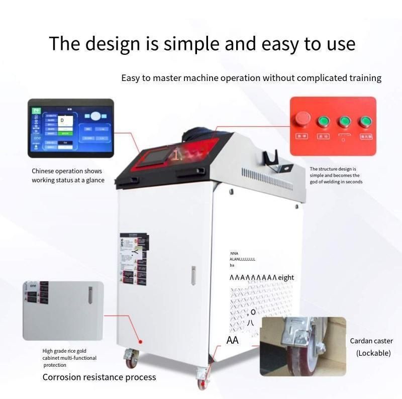 High Speed Handheld Fiber Laser Welder for Stainless Steel Aluminum Copper 1000W 1500W 2000W Best Price Raycus Max I