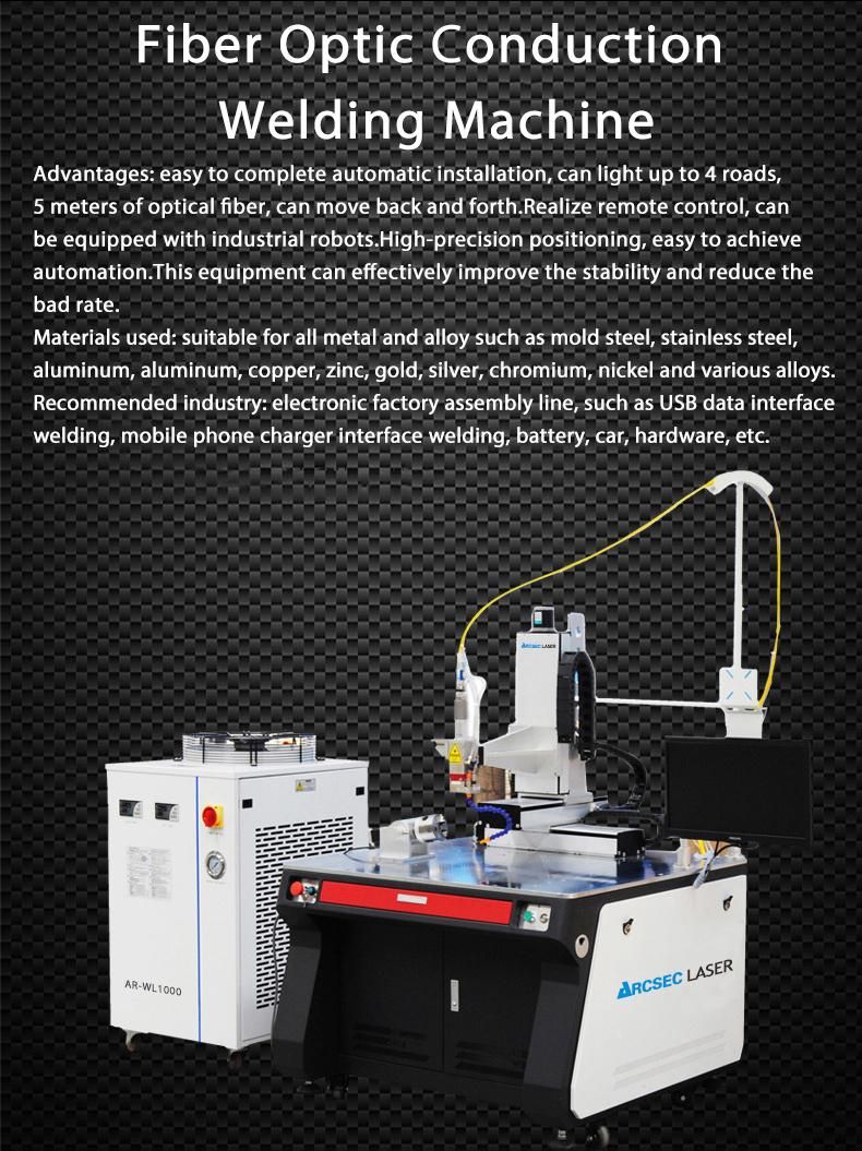 4 Axis Automatic Continuous Metal Stainless Steel Copper Aluminum Fiber Laser Welding Machine