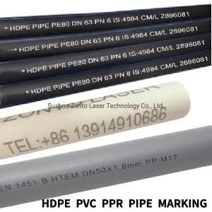 Online Flying PVC Pipe Production Line Logo Date Code Print Fiber Laser Printing Machine