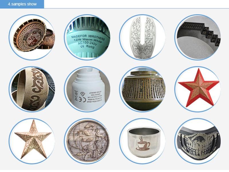 Factory Supply 3D Fiber Laser Metal Deep Engraving Machine Low Price