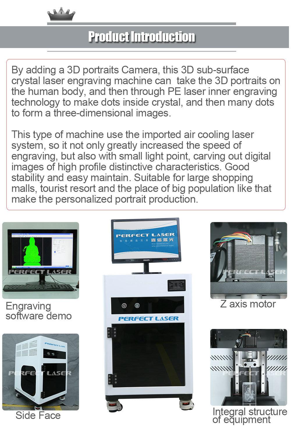 Sub-Surface 2D to 3D Photo Crystal Laser Engraving Machine