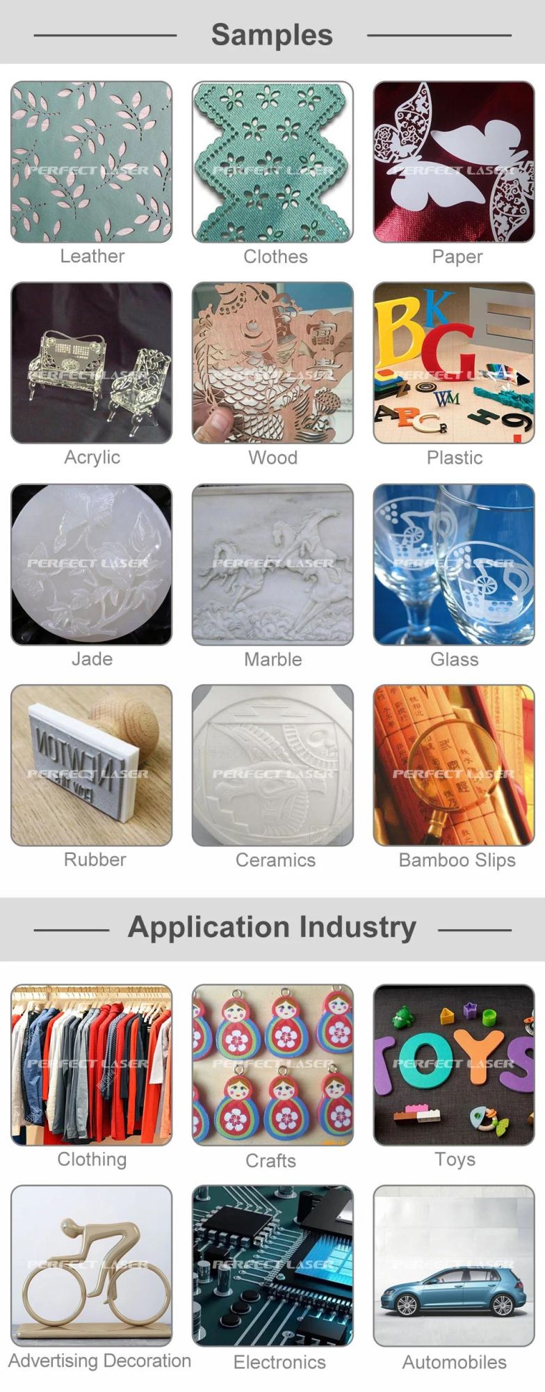 Acrylic / Wood / Bamboo CO2 Laser Engraving Cutting Machine