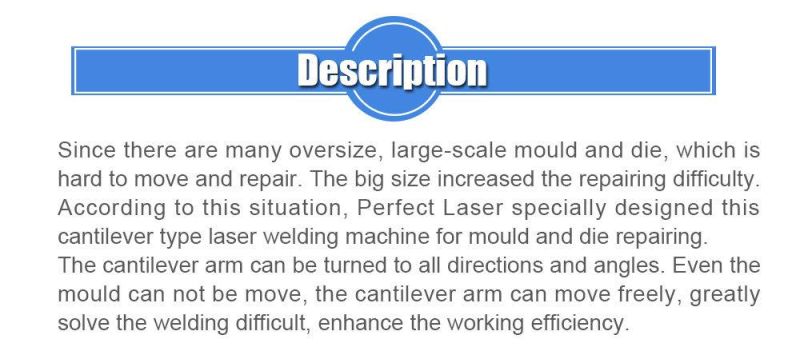 Suspension Arm Type Laser Welding Machine for Mould Die Repair