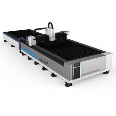 1500W Ipg Fiber Metal Laser Cutting Machine with Exchange Table Machinery for Small Business