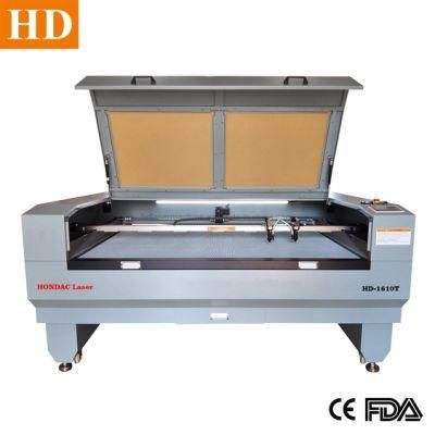 Double Head Twin Head Fabric Cloth Garments Laser Cutting Machine 1600X1000mm