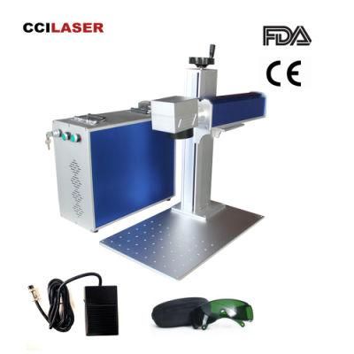 Economical Fiber Laser Marking Machine for Marking Metal and Non-Metal