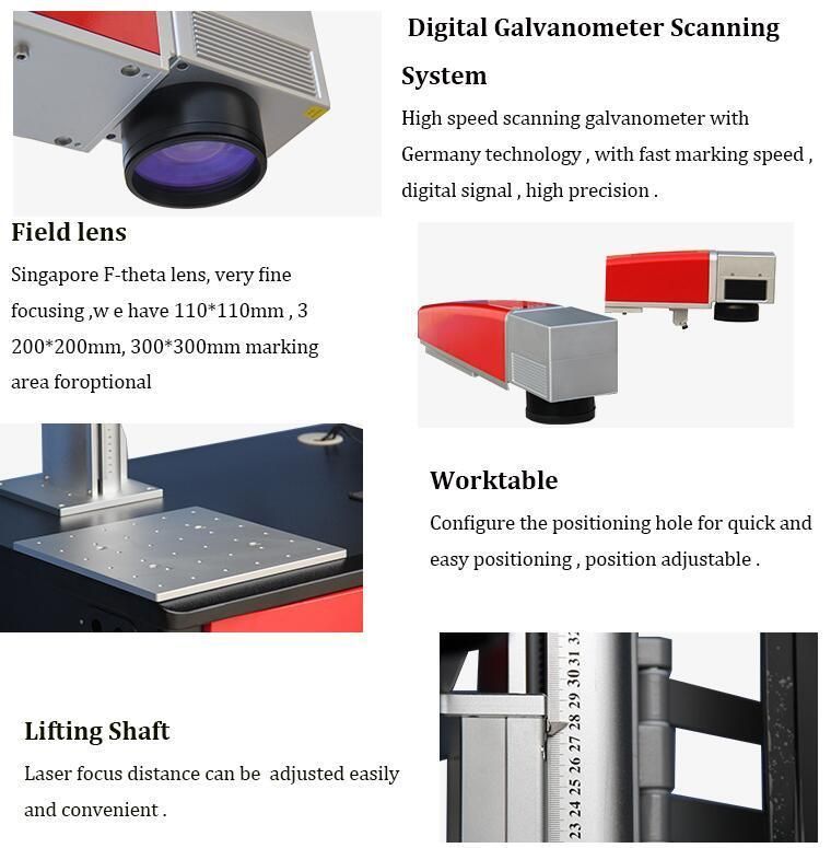 High Precision Jewelry Laser Marking Machine with Ce Certification