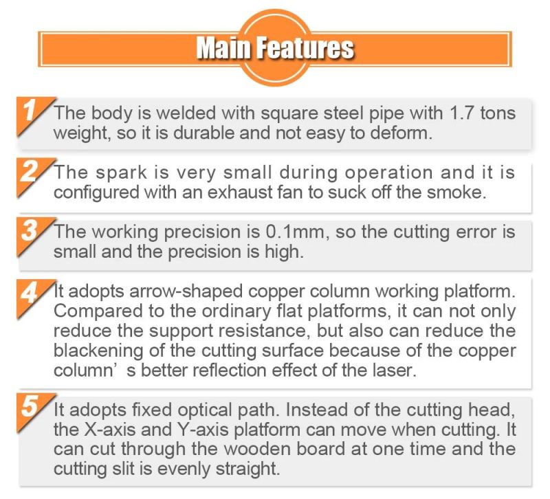 Pec-1218p 400W / 600W Plywood MDF Die Board Laser Cutting Machine