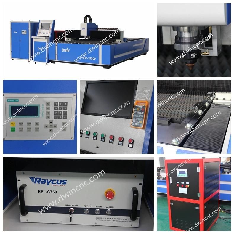 500W CNC Metal Fiber Laser Cutting Machine for Sale