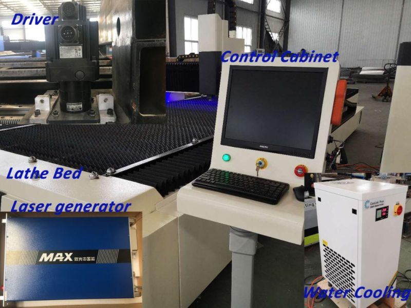 Economical Type Fiber Laser Cutting Machine with Max Laser Generator
