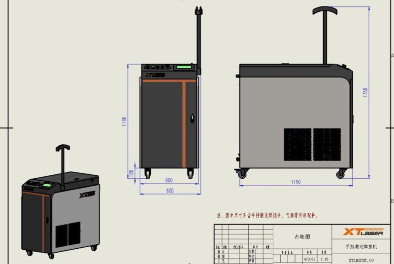 Hot Portable 500W 750W 1000W Fiber Laser Raycus Welding Machine Price for Sale