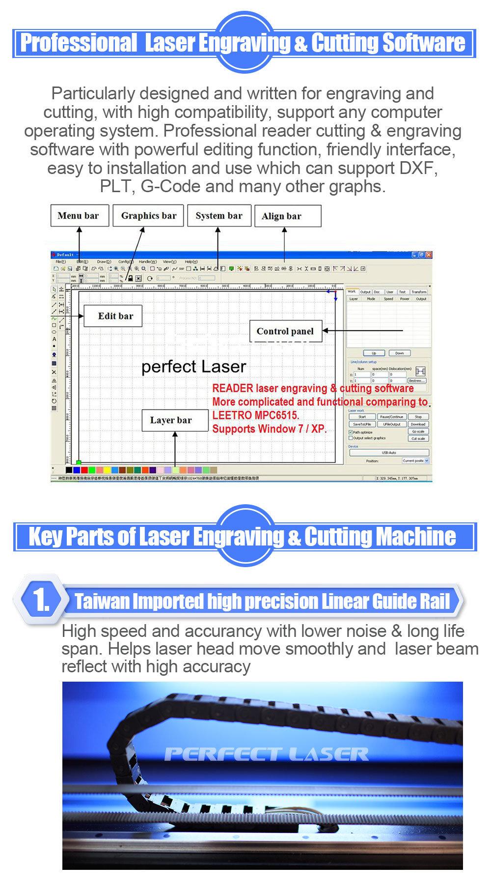 High Quality Acrylic Keychain CO2 Laser Engraving Cutting Machine