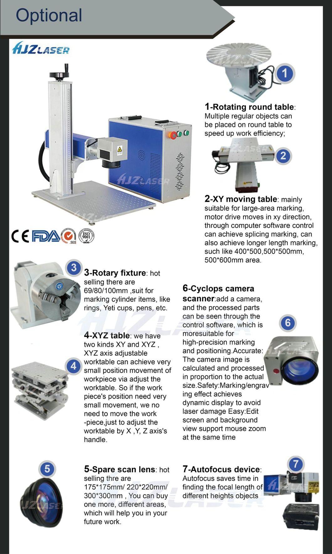 20W 30W 50W Fiber Laser Marking Gold Silver Engraving Jewelry Machine Price Rings Laser Engraver 60W