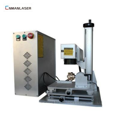Gold Ring Mini Fiber Laser Marking Machine with Rotary Devices
