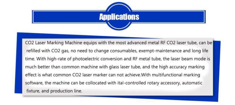 20W Good Quality Nonmetal Paper CO2 Laser Wire Marking Machine Factory