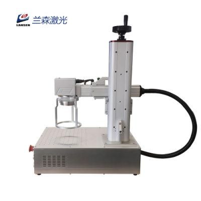 Bar Code Qr Handheld Fiber Laser Marking Machine on Tyre Metal Gold Silver Steel Aluminum for Logo Text and Drawing