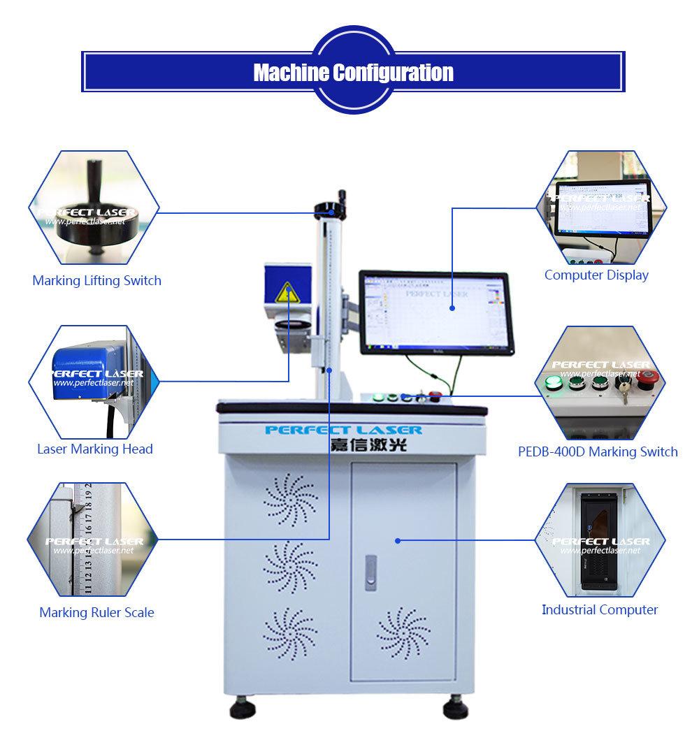 Stainless Steel Aluminum Marking Engraving 20W 30W 50W Fiber Laser Color Marking Machine