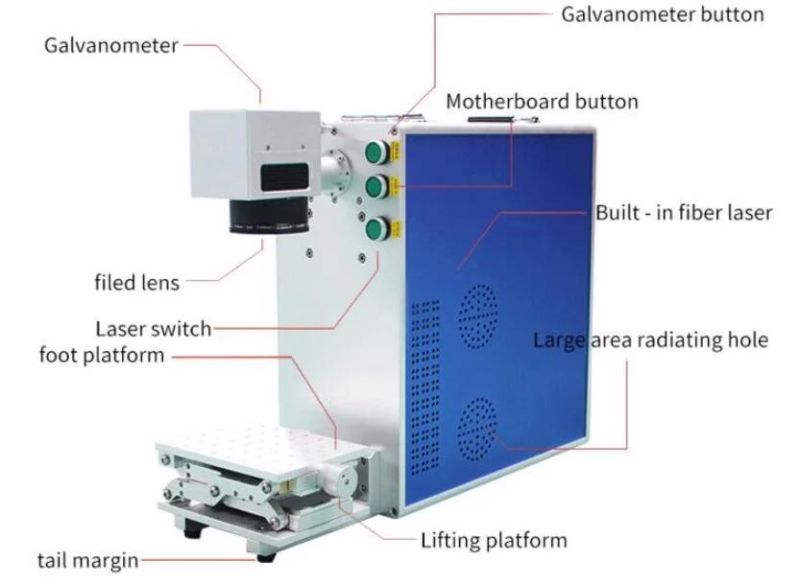 Laser Marker / 30W Mini Marking Machine for Metal Non-Metal Logo