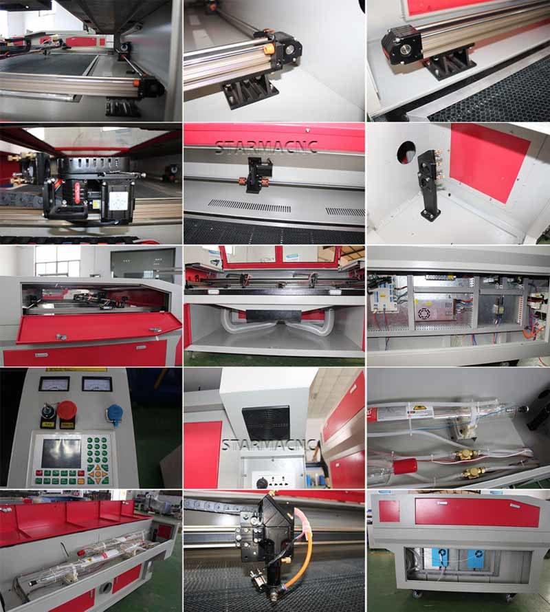 Double Heads CO2 Laser Fabric Cotton Textile Cutting Machine with High Rail