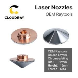 Cloudray OEM Raytools a Type Cutting Nozzles Double Layer Chrome-Plated D32 H15