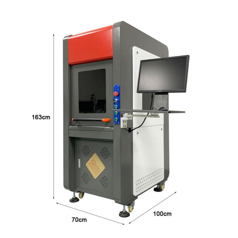 European Design Full Enclosed Auto Focus Fiber Laser Marking Machine 30W Metal Laser Marking Engraving Machine with Ezcad3.0 Control Card