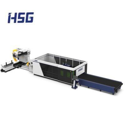 Four-in-One Coil Stock Laser Cutting Machine for Metal Sheet