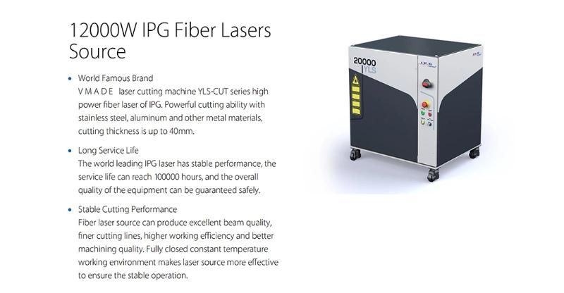 4kw 6kw 10000W High Power CNC Laser Cutting Machine