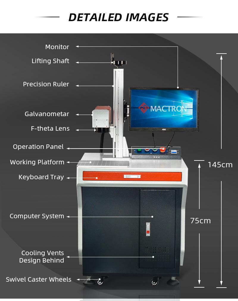 Fiber Laser Marker Diamond Laser Engraving Machine with Aircooling for Sale