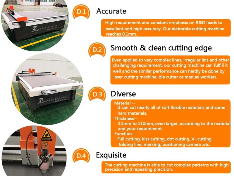 Vinyl Sight Protection, Vehicle Graphics Flexible Material Cutting Machine CNC Digital Cutting System with Ce Factory Price