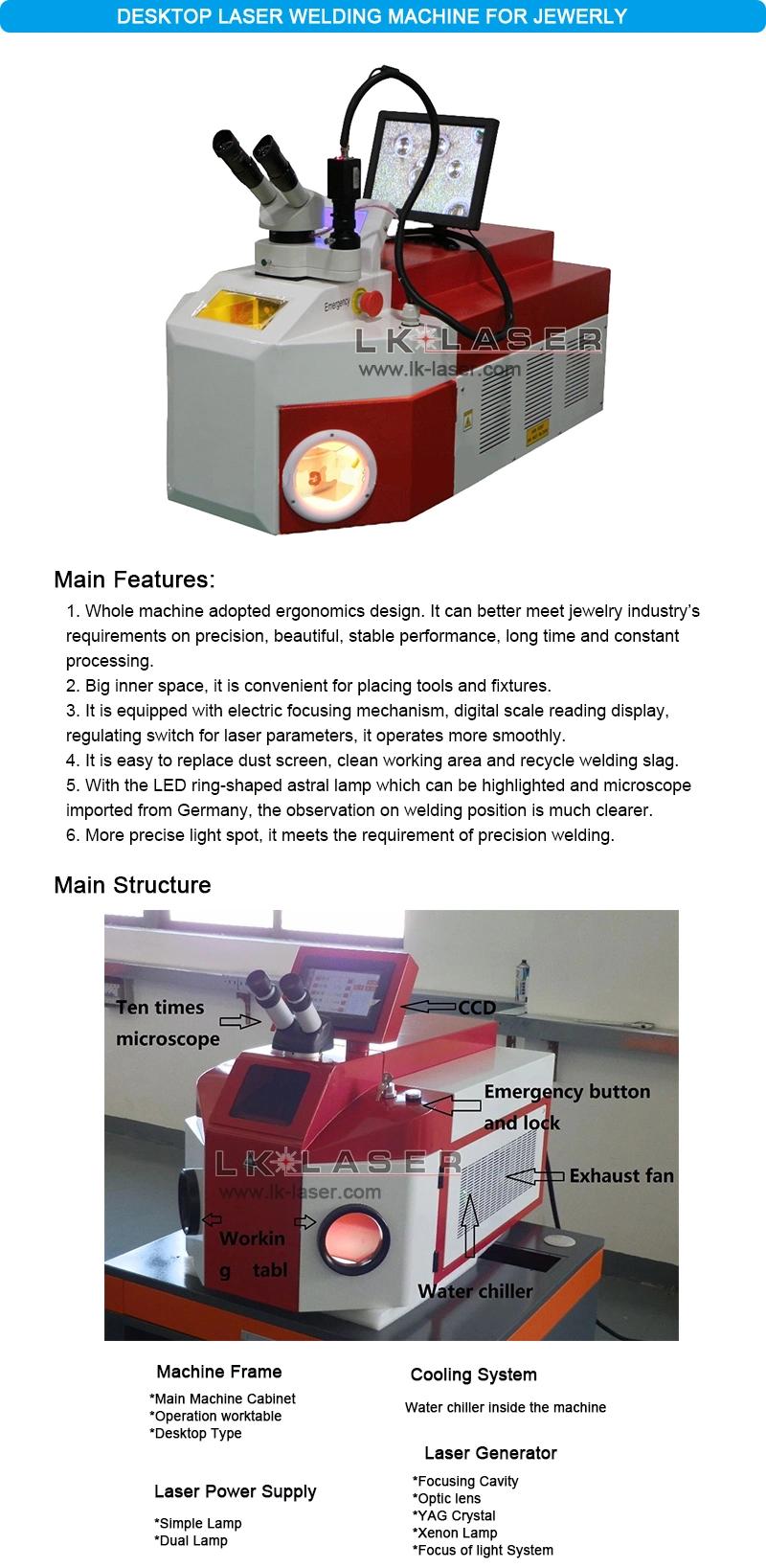 Portable 80j-120j Jewelry Laser Spot Welding Machine for Metal Jewelry