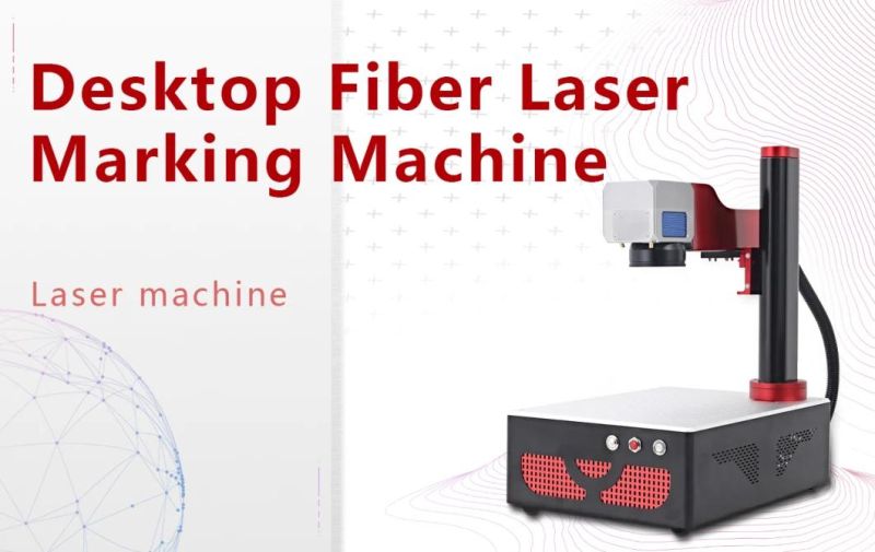Desktop Laser Machine with Different Power Small Mini 3D Color Portable Mopa Fibre Laser Raycus Metal Fiber Laser Marking Machine 20W 30W 50W 100W with Rotary