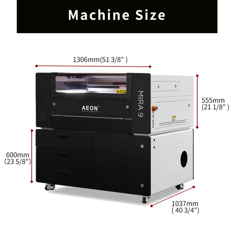 High-Speed Mira9 900mm*600mm DIY Laser Cutting Machine with WiFi Autofocus Camera for Wood/Acrylic/Glass/Plastic/Leather/Polywood/MDF