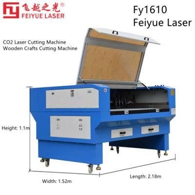 Fy1610 Feiyue Laser High-Efficiency CO2 Laser Engraving and Cutting Machine Professional Cutting Wooden Crafts Small Cutting Machine