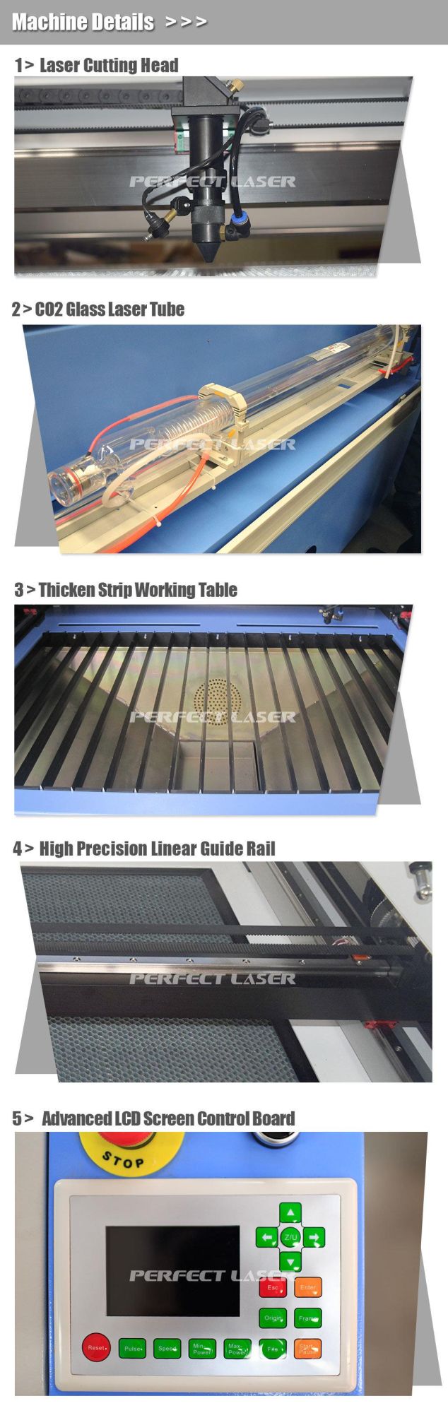 CO2 Laser Engraving Cutting Machine for Wood Acrylic MDF Leather