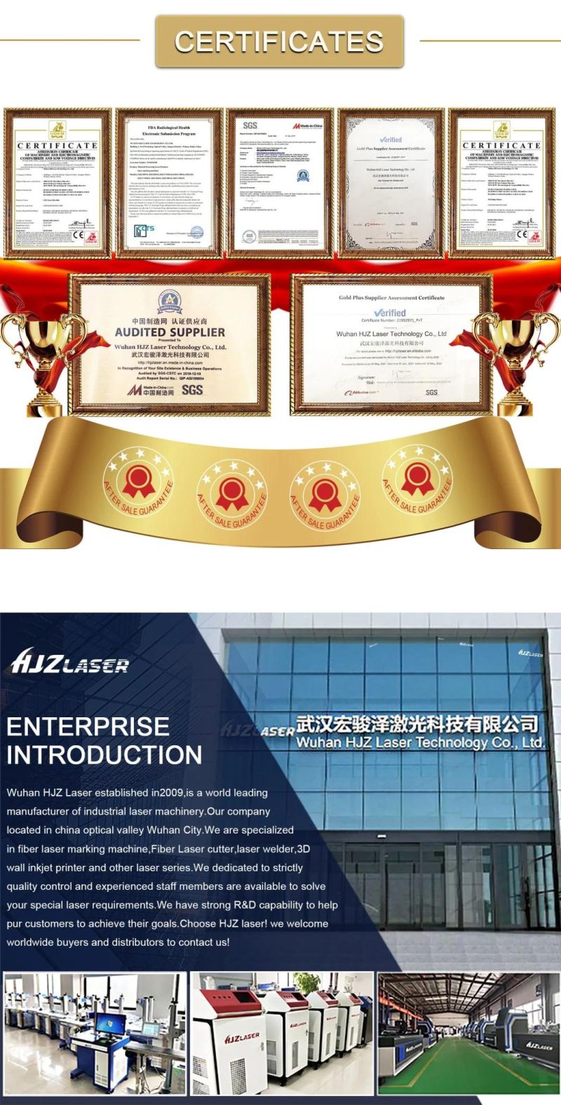 China 15 Years Factory Ce FDA 6090 800W 1000W 1300W CNC Laser Cutting Machine